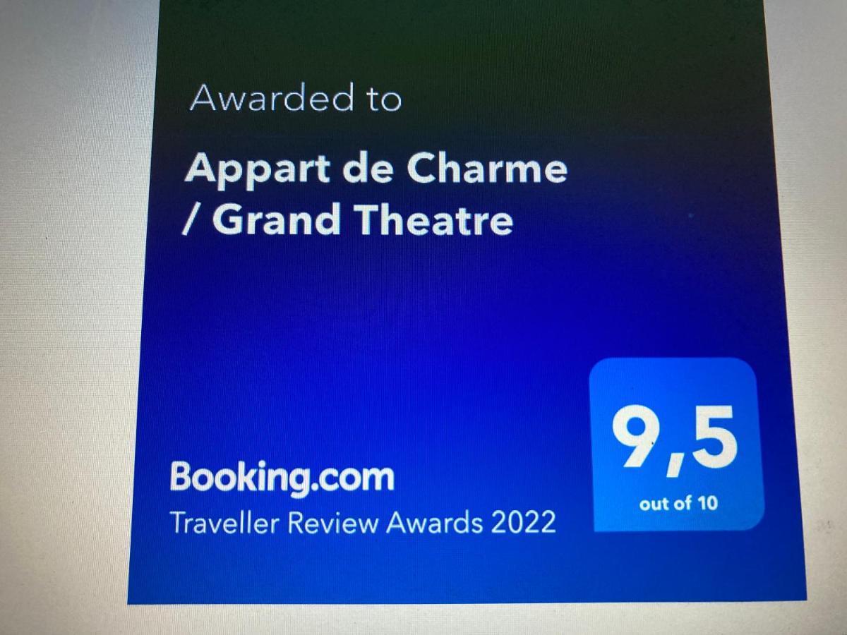Appart De Charme / Grand Theatre Bordéus Exterior foto